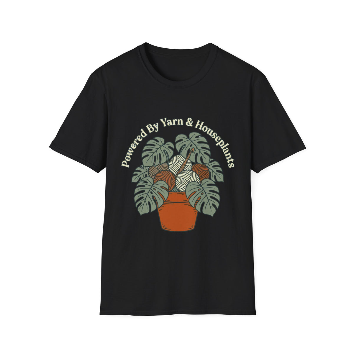 Powered by Yarns and Houseplants T-Shirt
