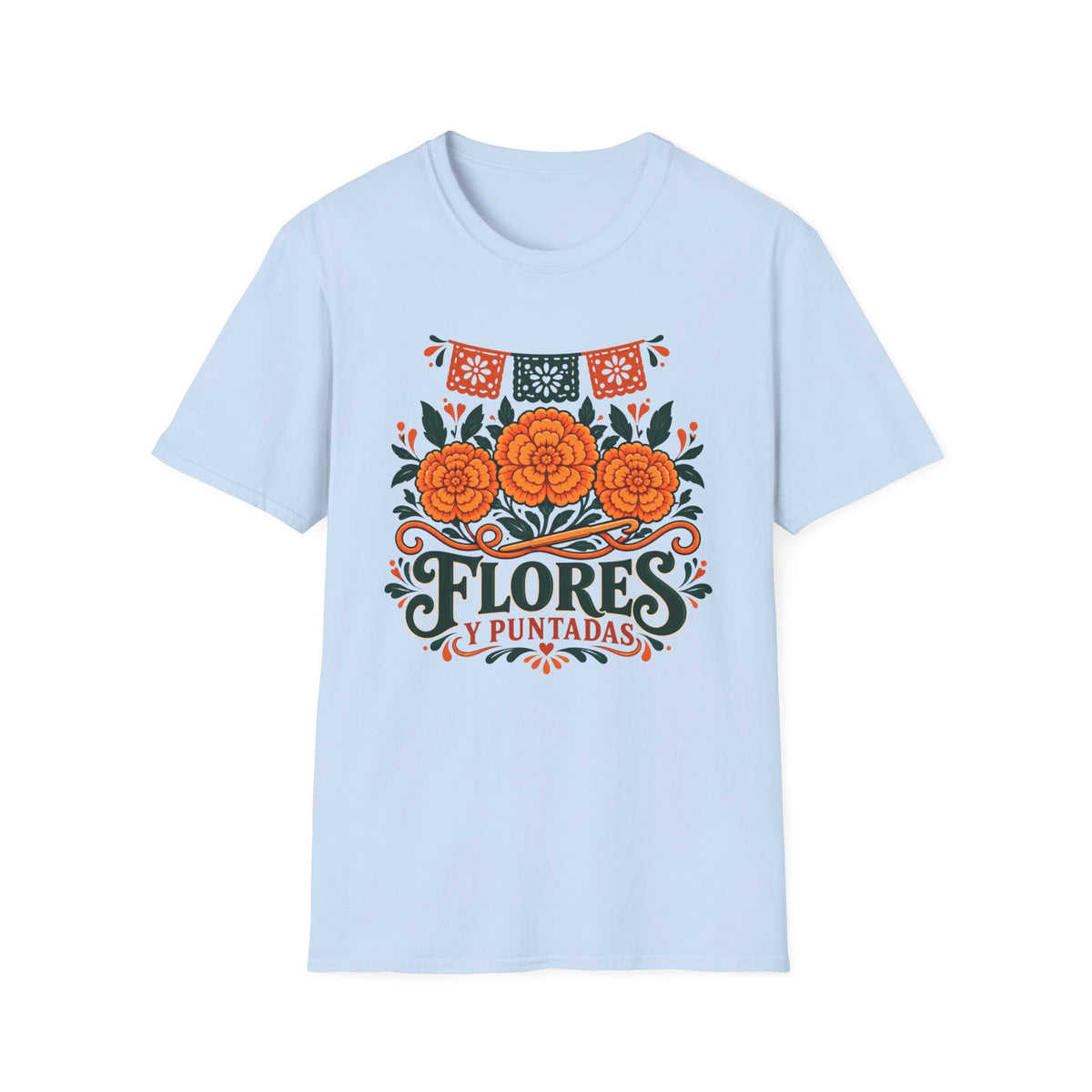Flores Y Puntadas T-Shirt