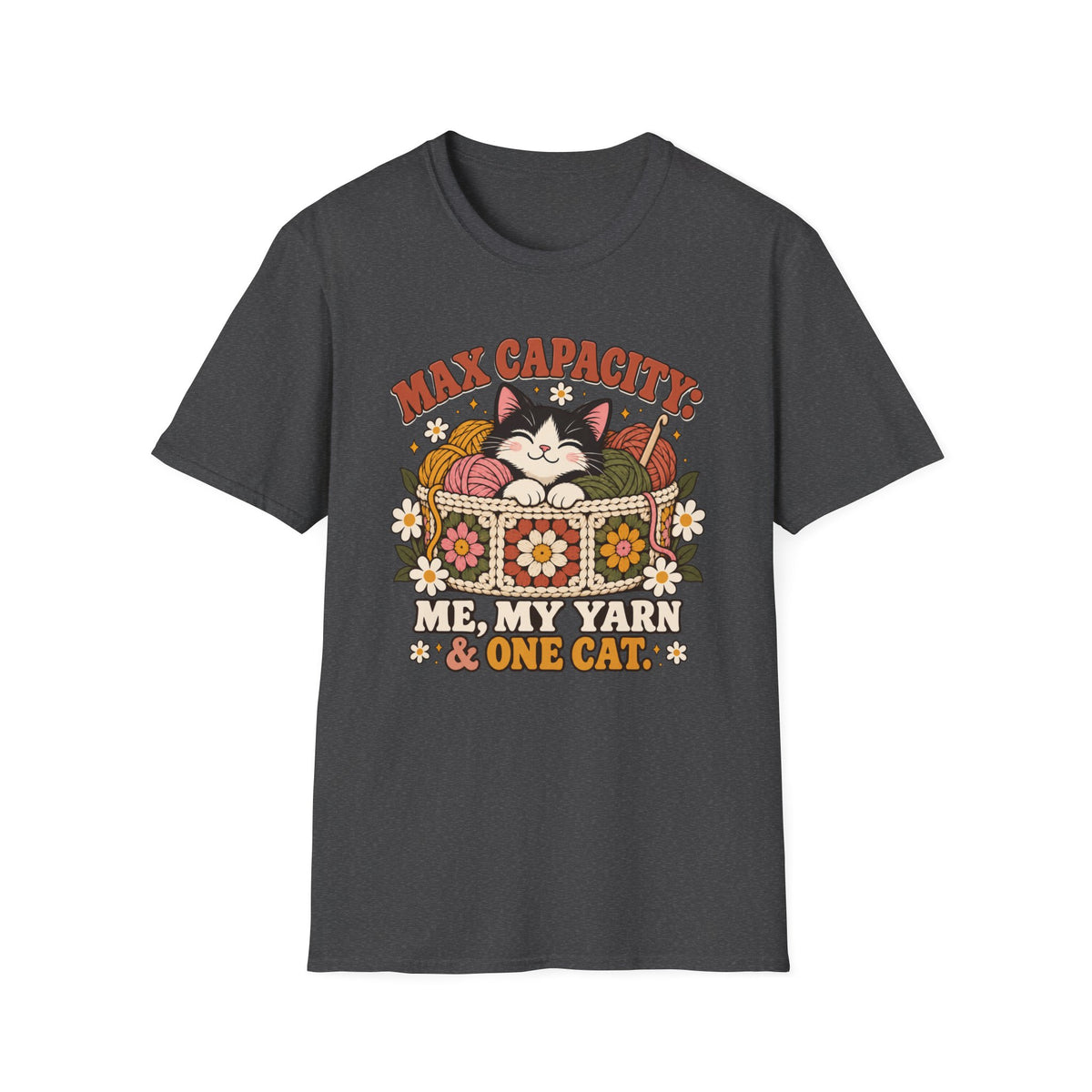 Cat Lover T-Shirt – Me, My Yarn & One Cat
