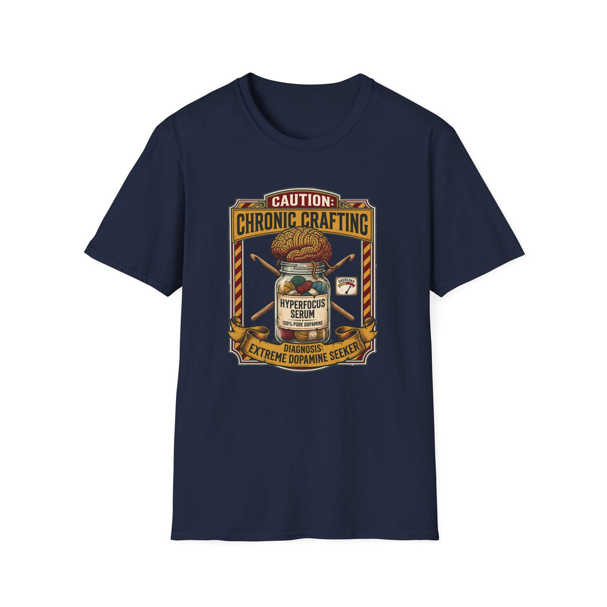 Caution Cronic Crocheting T-Shirt