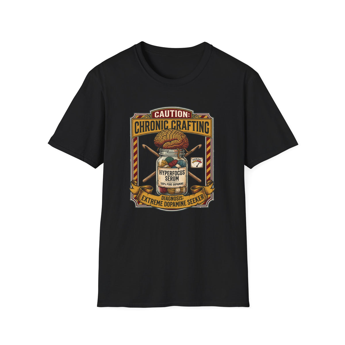 Caution Cronic Crocheting T-Shirt
