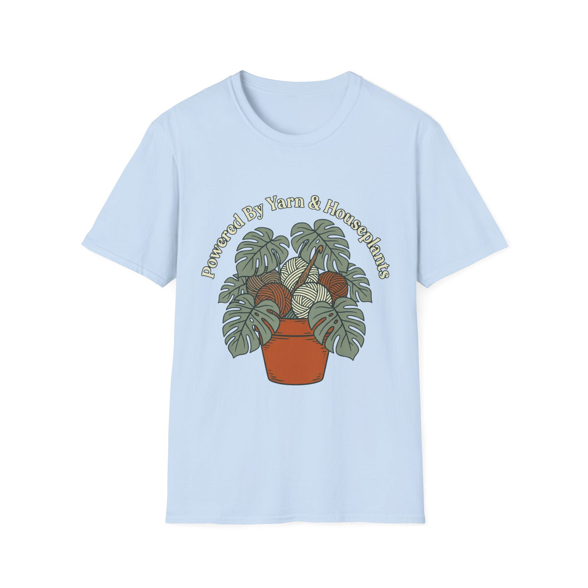 Powered by Yarns and Houseplants T-Shirt
